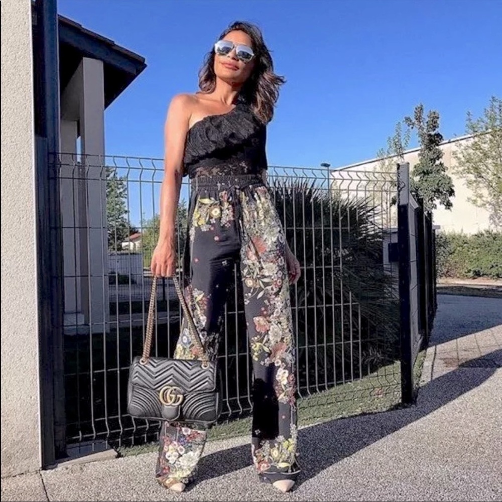 Bloggers Favorite ZARA | Floral Palazzo Lounge Trousers Pants